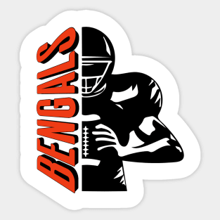 Love C Bengals Sticker